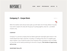 Tablet Screenshot of buysidenotes.com